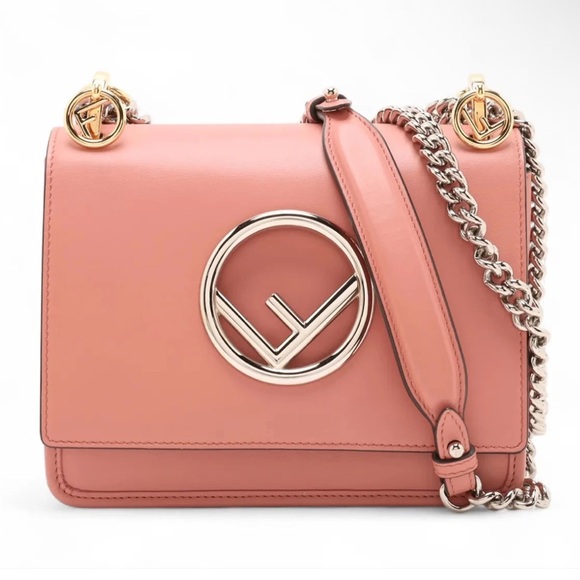 Fendi Handbags - 🎀FENDI🎀 PINK Kan Crossbody Multi metal tone hardware mini bag